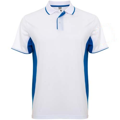 Montmelo 150 g/m² unisex sportpolo met korte mouwen — drukvlak linker bicep