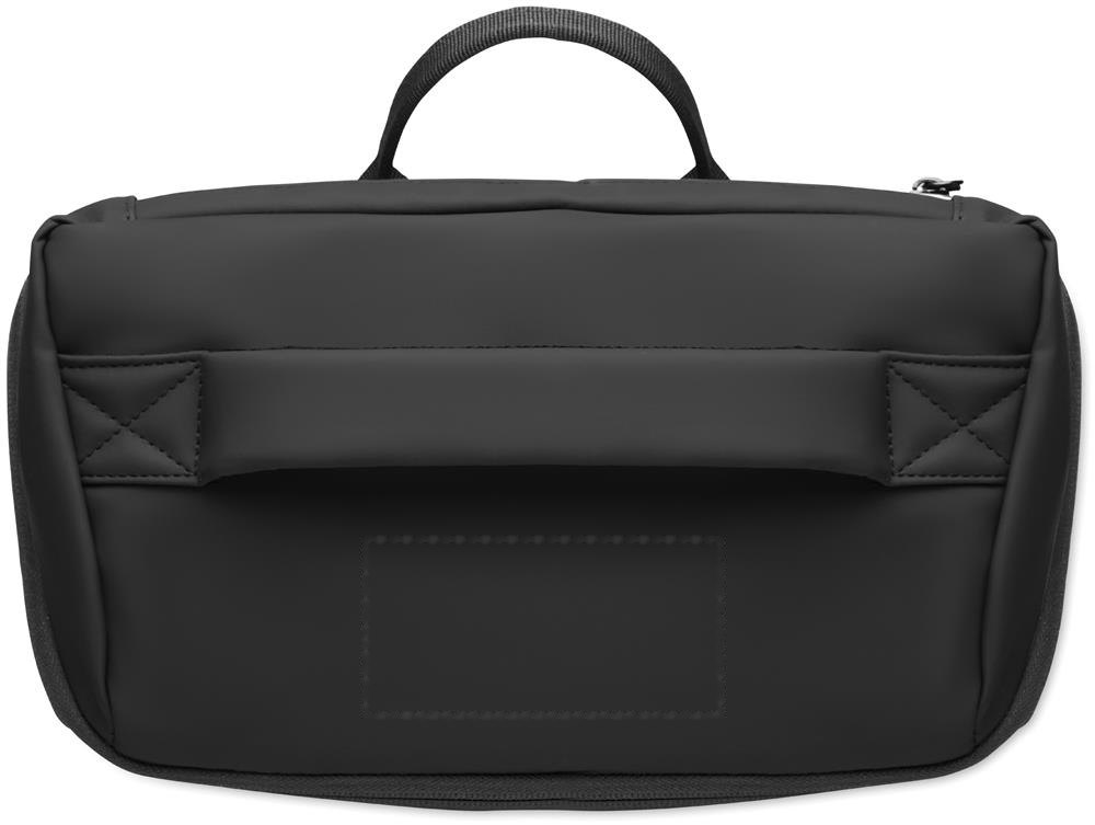 BOULDER - 15" PU laptop rugzak — drukvlak voorzijde
