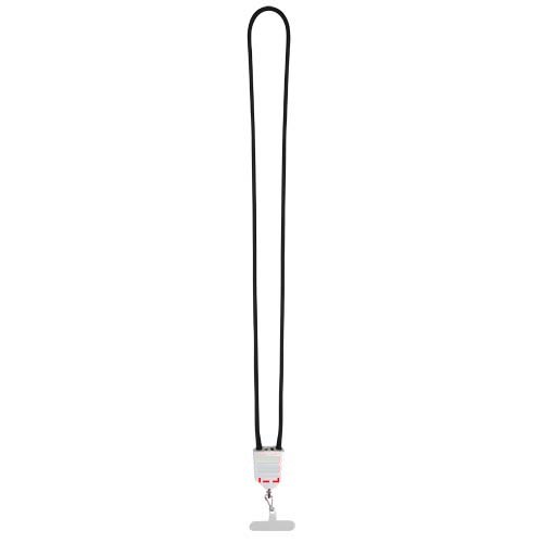 Ion 65 W 5-in-1 oplaadkabel met lanyard van gerecycled plastic — drukvlak achterzijde