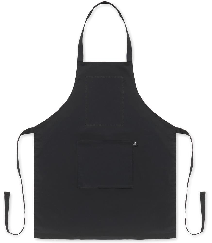 GALA SET - Gerecycled katoenen keukenset — drukvlak apron zijde 1