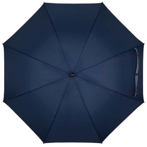 Norman 30” windbestendige RPET-paraplu — drukvlak 3de paneel
