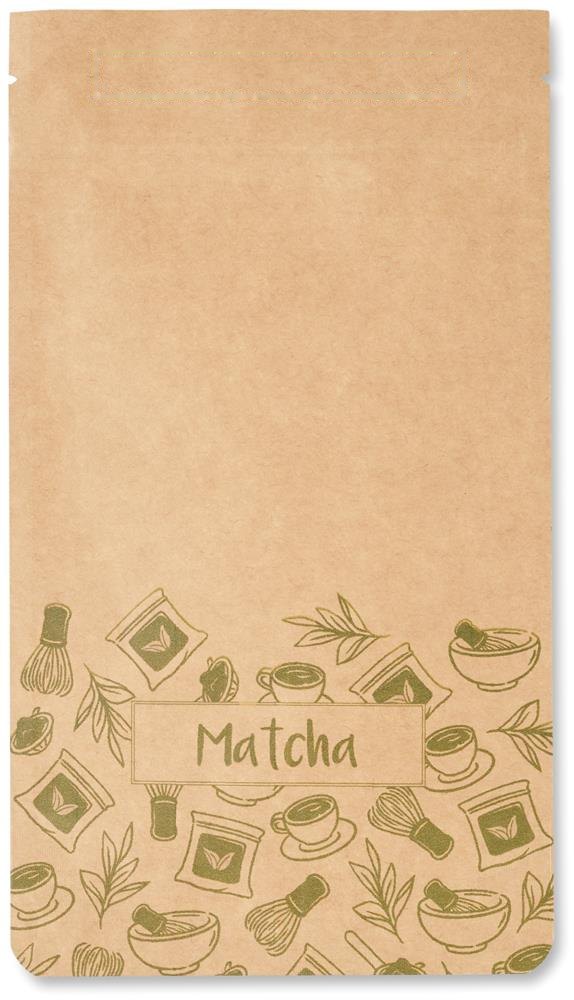 MATCHA - Matcha theepoeder 10 g — drukvlak bovenaan de voorzijde