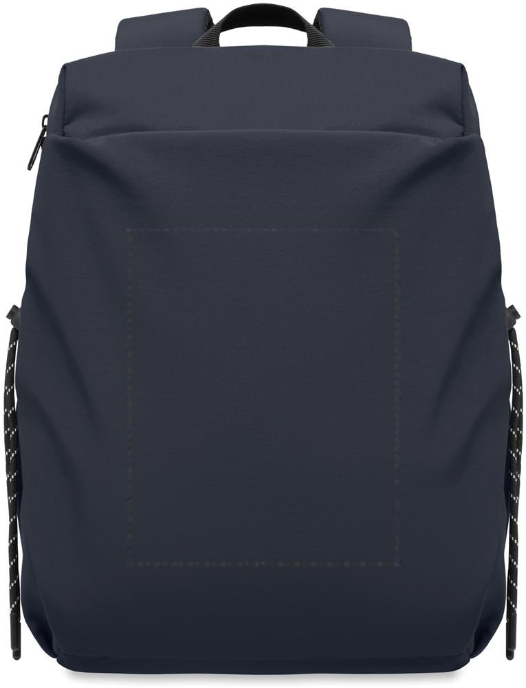 NAPA - 16" nylon laptop rugzak 17L — drukvlak voorzijde vak