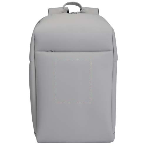 SMART 15" GRS gerecyclede laptoprugzak 18 l — drukvlak voorzijde