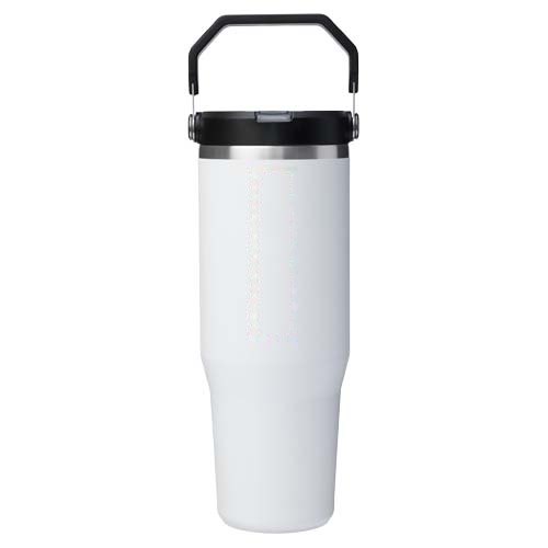 Stanley IceFlow™ 2.0 890 ml geïsoleerde roestvrijstalen beker met uitklapbaar rietje — drukvlak achterzijde