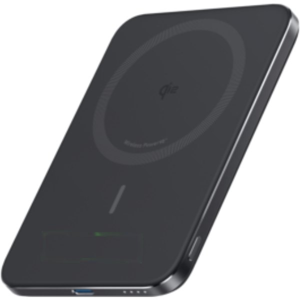 Anker Nano Wireless Power Bank 5K 15W MagGo slim Qi 2.0 — drukvlak artikel voorzijde onder