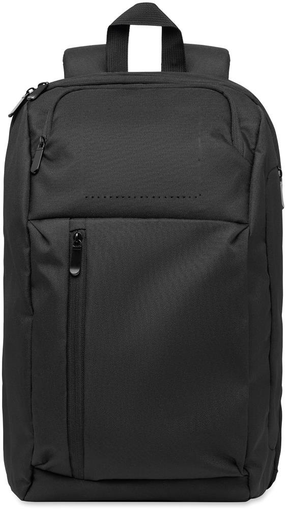 DOHA - 15" RPET laptop rugzak 15L — drukvlak voorzijde