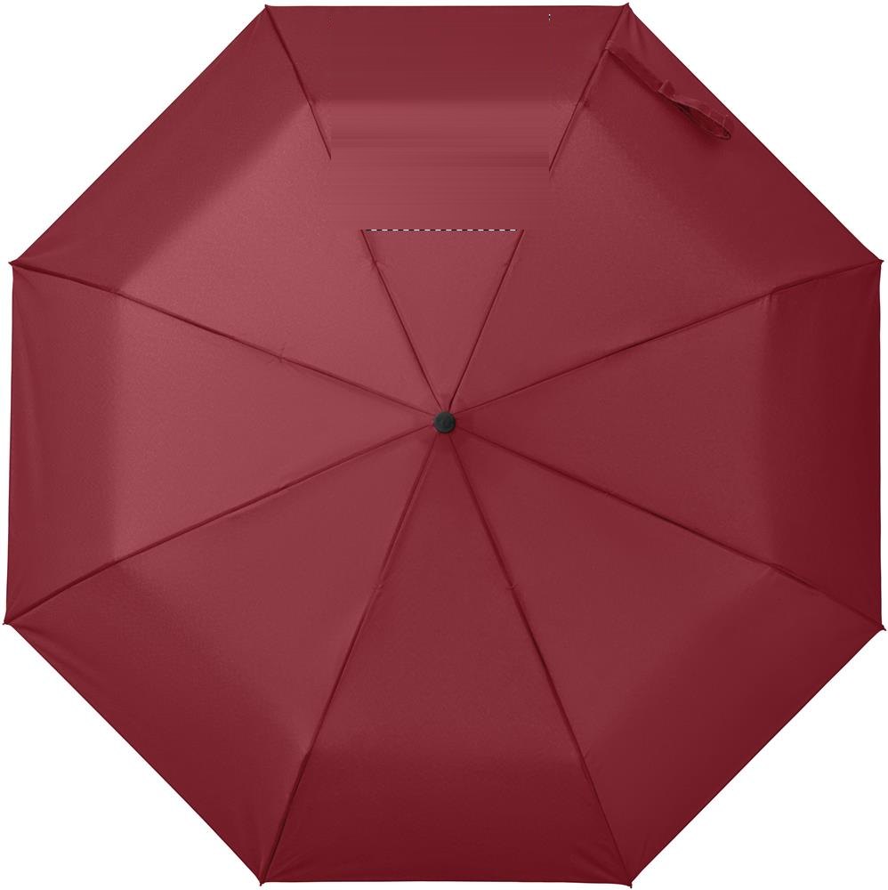 RAYNA FOLD - 21" auto paraplu houten greep — drukvlak bovenste paneel