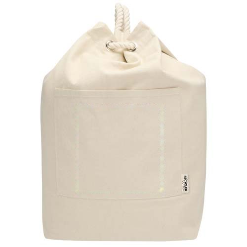 Florida 270 g/m² GRS gerecyclede sailor duffel bag 15 l — drukvlak vak