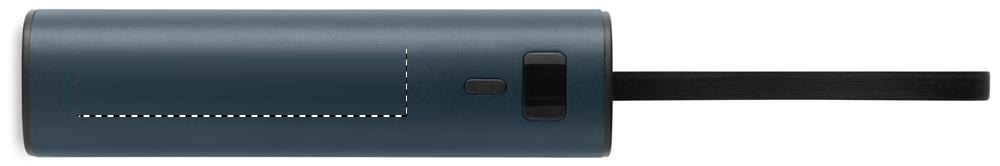POWERTUBE - Powerbank 5000mAh PD 20W — drukvlak zijde met knop