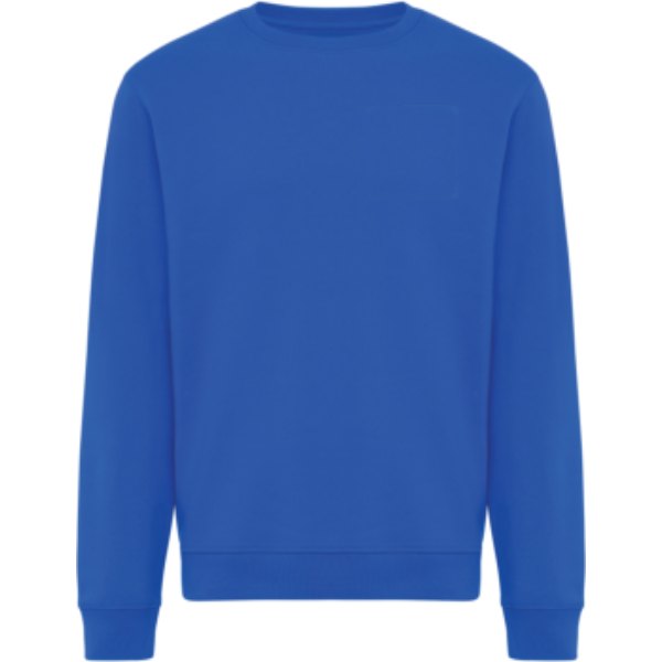 IQONIQ Torla crew neck van gerecycled katoen — drukvlak borst linkerzijde