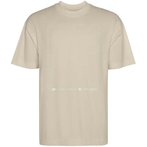 Chow oversized unisex T-shirt met korte mouwen — drukvlak impact volledige voorzijde