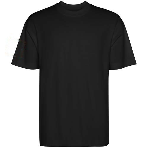 Chow oversized unisex T-shirt met korte mouwen — drukvlak rechter bicep
