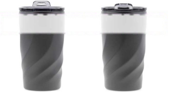 BrandCharger Vortex Calix Ceramica reisbeker 400 ml — drukvlak rondom