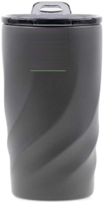 BrandCharger Vortex Calix Ceramica reisbeker 400 ml — drukvlak voorzijde