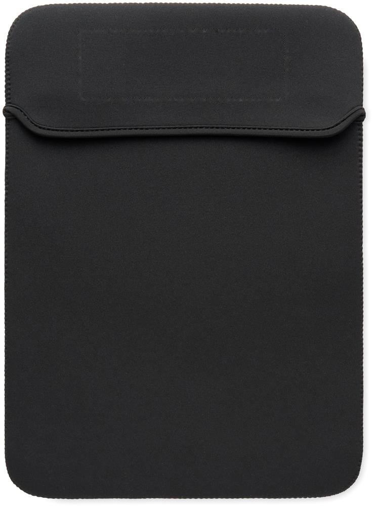 NEOSLEEVE15 - Neopreen laptophoes 15" — drukvlak bovenaan op de flap