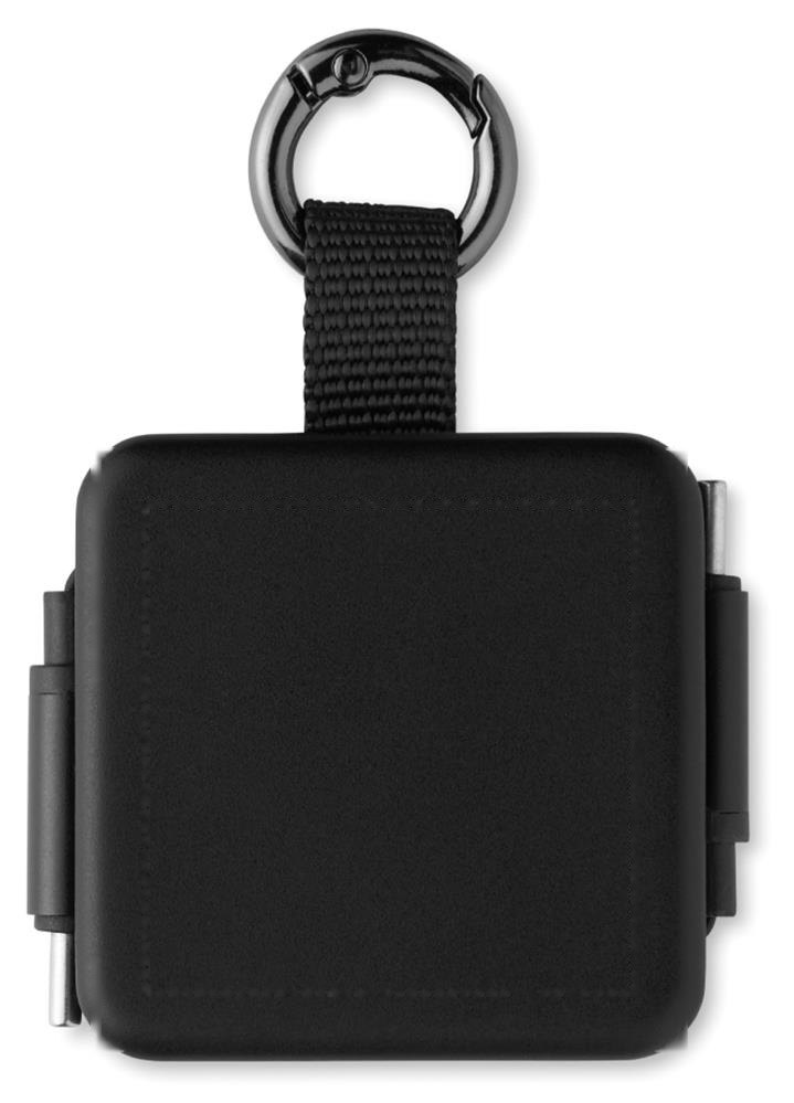 SKILFUL - Intrekbare 100W USB-C-kabel — drukvlak op de voorkant