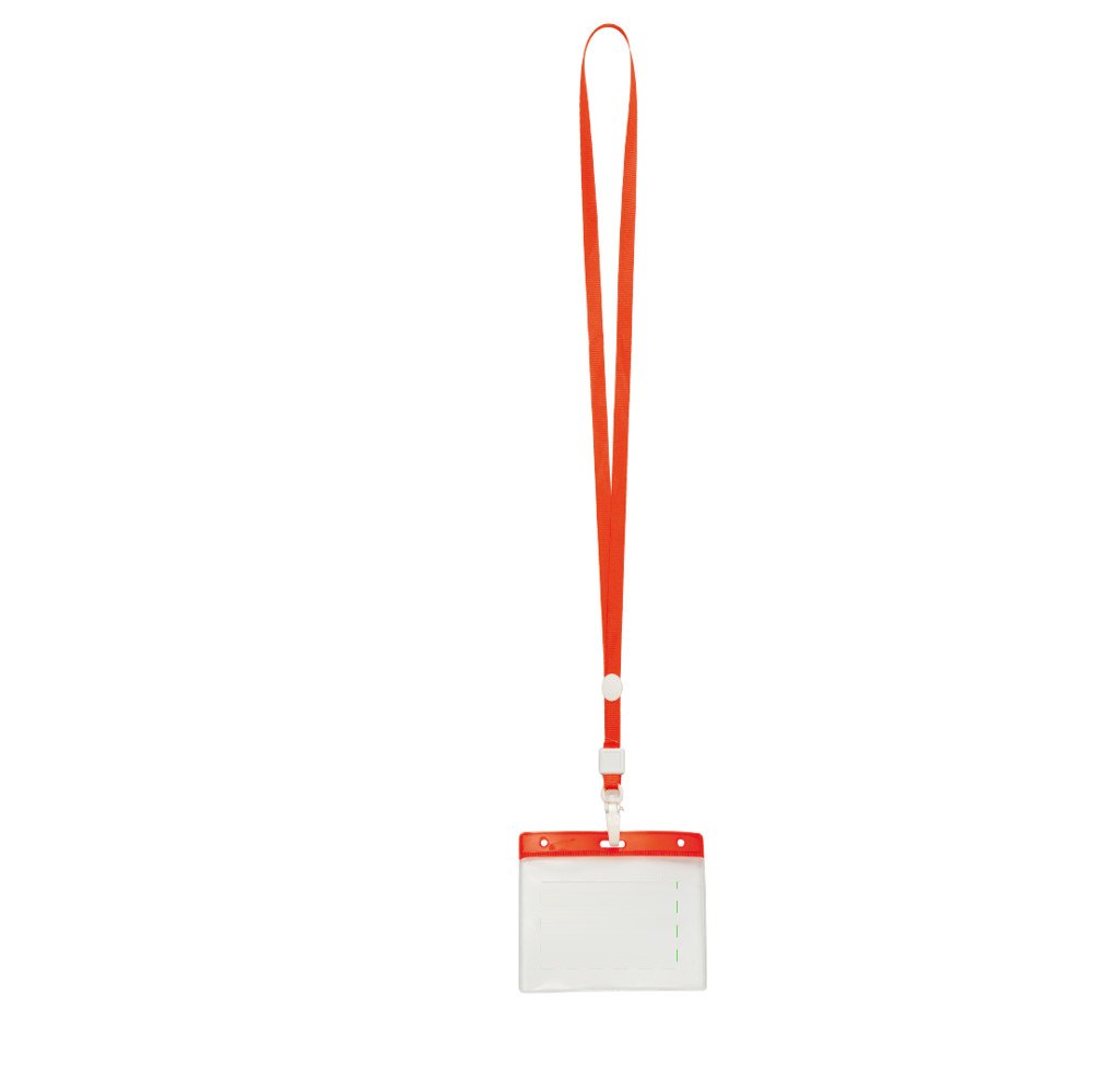 Badge Lanyard Maes — drukvlak op de badgehouder