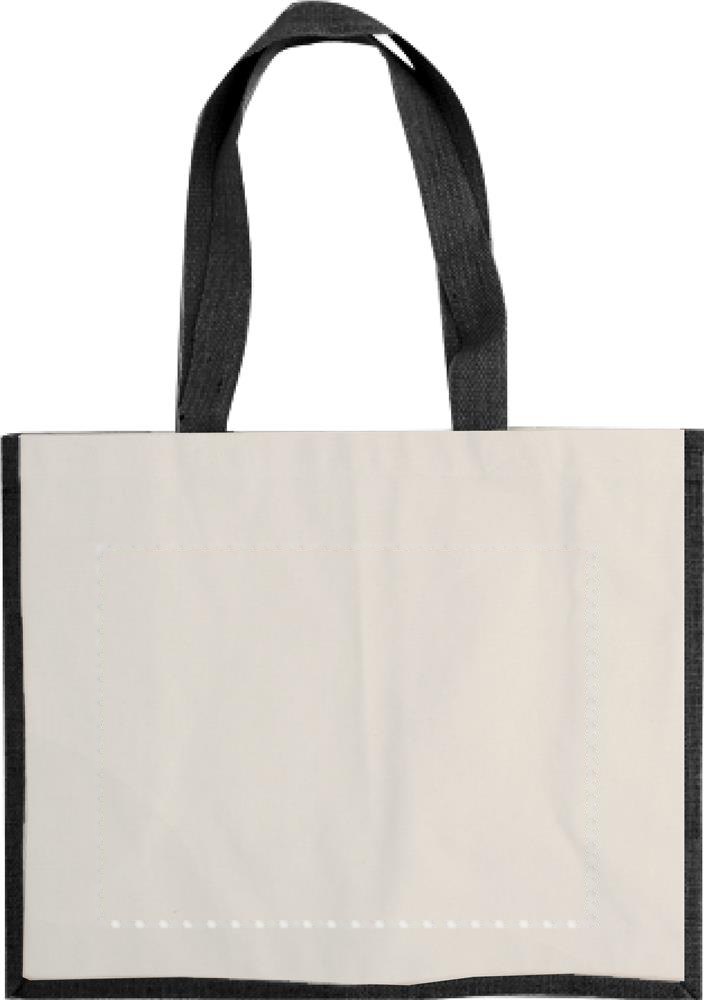 CAMPO DE FIORI - Jute/canvas boodschappentas — drukvlak achterzijde