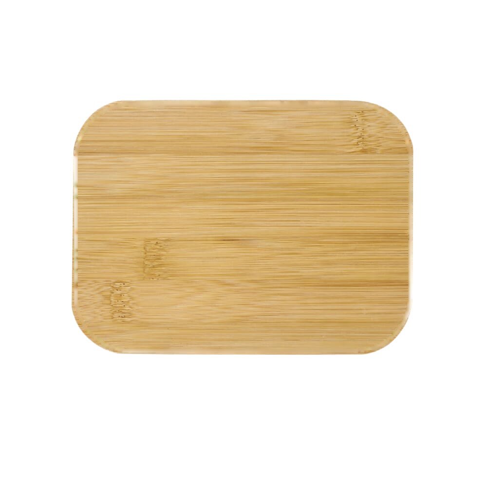 Roestvrij stalen lunchbox met bamboo deksel — drukvlak deksel