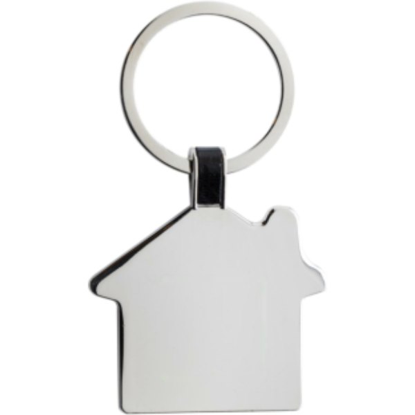RCS sleutelhanger van gerecycled zinc alloy — drukvlak artikel voorzijde