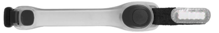 Veiligheidsarmband Jenna | Siliconen | 2 LED — drukvlak label