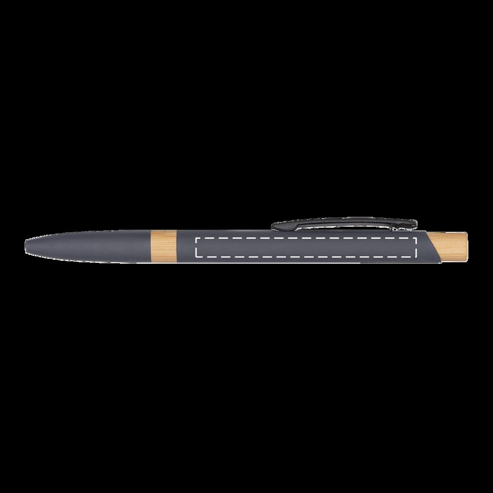 BAMBOO SYMPHONY - Aluminium balpen — drukvlak op de links zijde van de clip