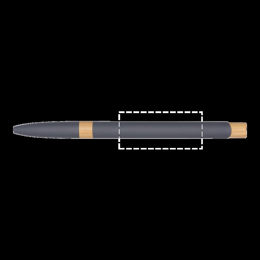 BAMBOO SYMPHONY - Aluminium balpen — drukvlak onder de clip