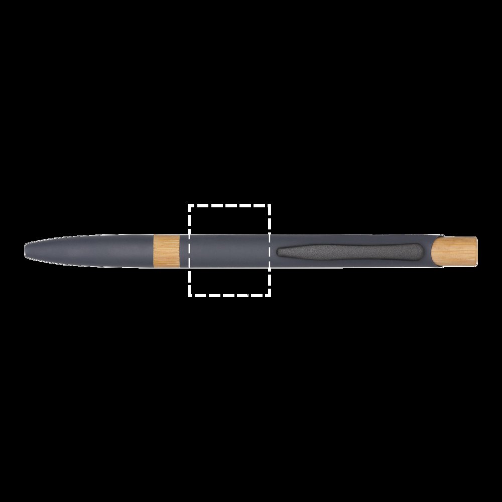 BAMBOO SYMPHONY - Aluminium balpen — drukvlak opposite de clip