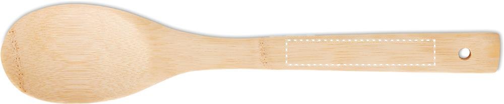 MAYEN - Spoon salad bamboo — drukvlak spoon voorzijde
