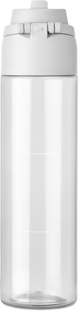 TOIEN KLAR - RPET fles 700ml — drukvlak achterzijde