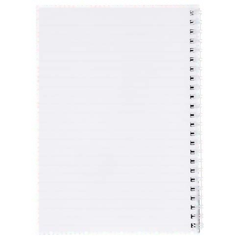 Desk-Mate® A4 notitieboek met synthetische omslag — drukvlak achterzijde van het vel (staand rug rechts)