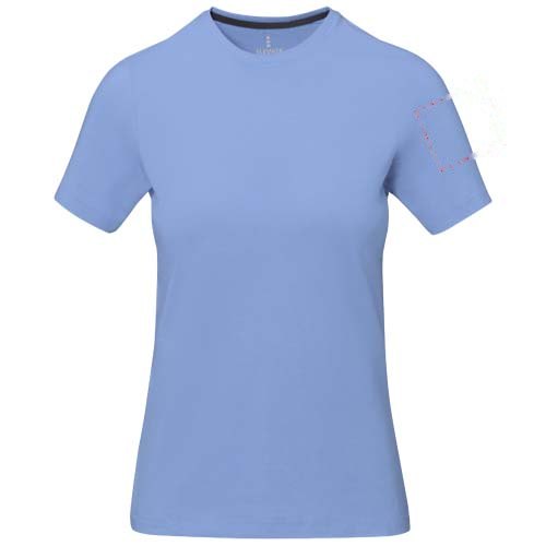 Nanaimo dames t-shirt met korte mouwen — drukvlak linker bicep