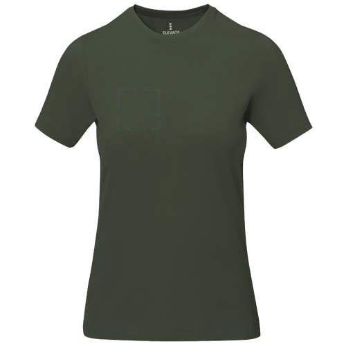 Nanaimo dames t-shirt met korte mouwen — drukvlak rechter borst