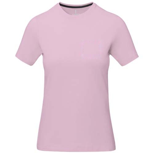 Nanaimo dames t-shirt met korte mouwen — drukvlak linker borst