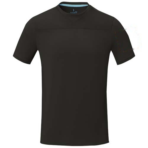 Borax 160 g/m² Heren T-shirt met korte mouwen, cool fit, GRS gerecycled — drukvlak linker bicep