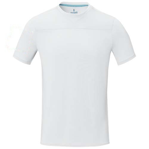 Borax 160 g/m² Heren T-shirt met korte mouwen, cool fit, GRS gerecycled — drukvlak rechter bicep