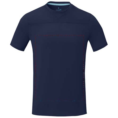 Borax 160 g/m² Heren T-shirt met korte mouwen, cool fit, GRS gerecycled — drukvlak impact volledige voorzijde