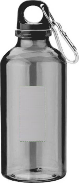 Drinkfles Nancy | Gerecycled | 400 ml — drukvlak achterzijde