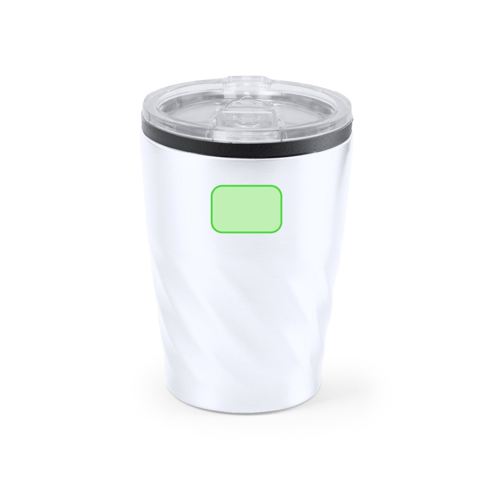Beker-Fles Ripon — drukvlak gecentreerd onder de dop