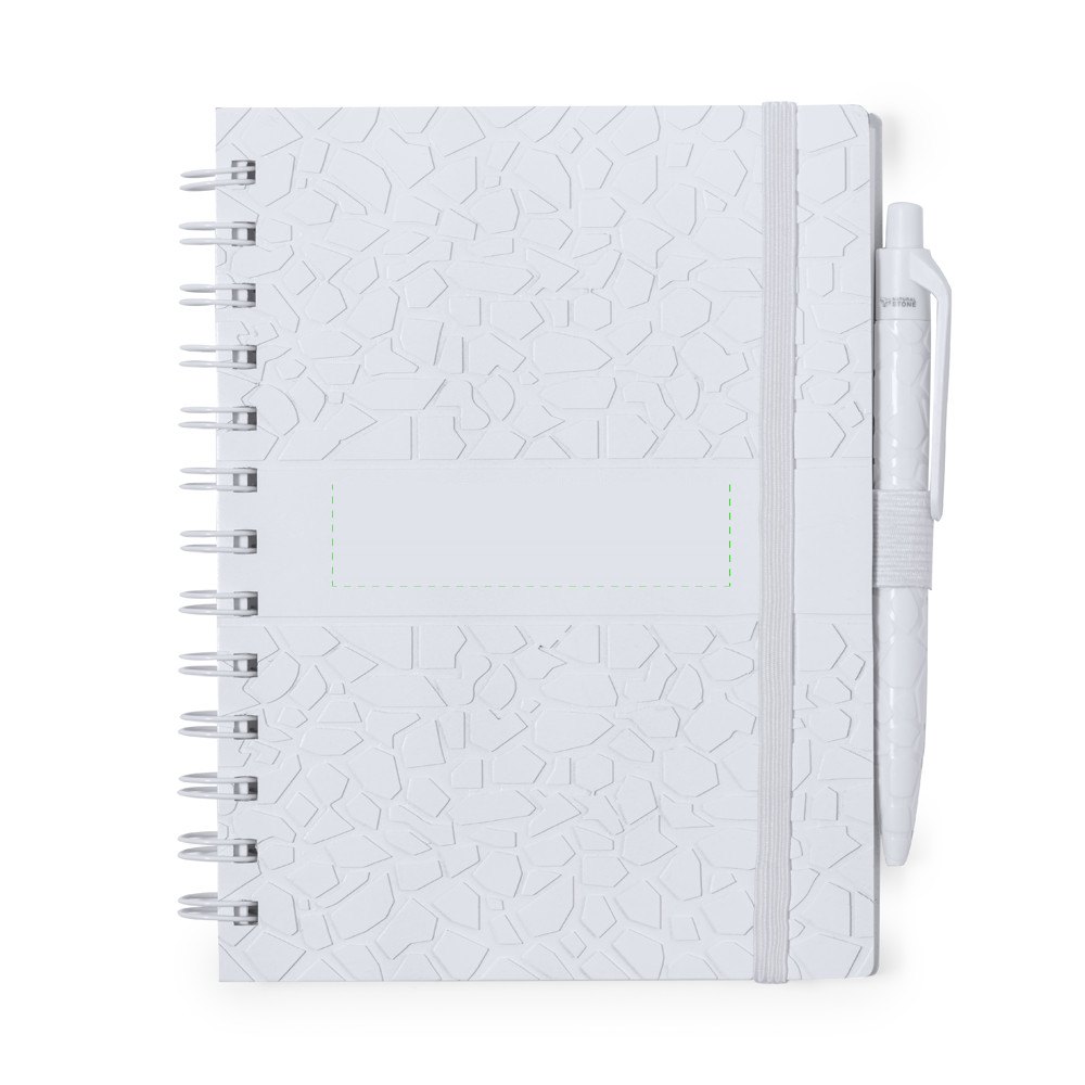 Notitieboek Amber — drukvlak op de cover