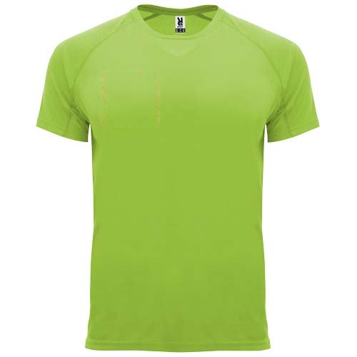 Bahrain 135 g/m² sportshirt met korte mouwen voor heren — drukvlak rechter borst