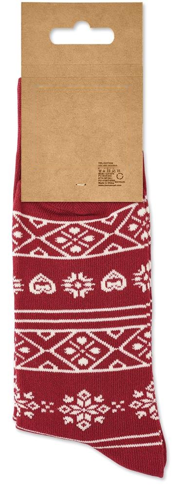 SOC MEDIUM - Paar kerstsokken M — drukvlak karton zijde 2