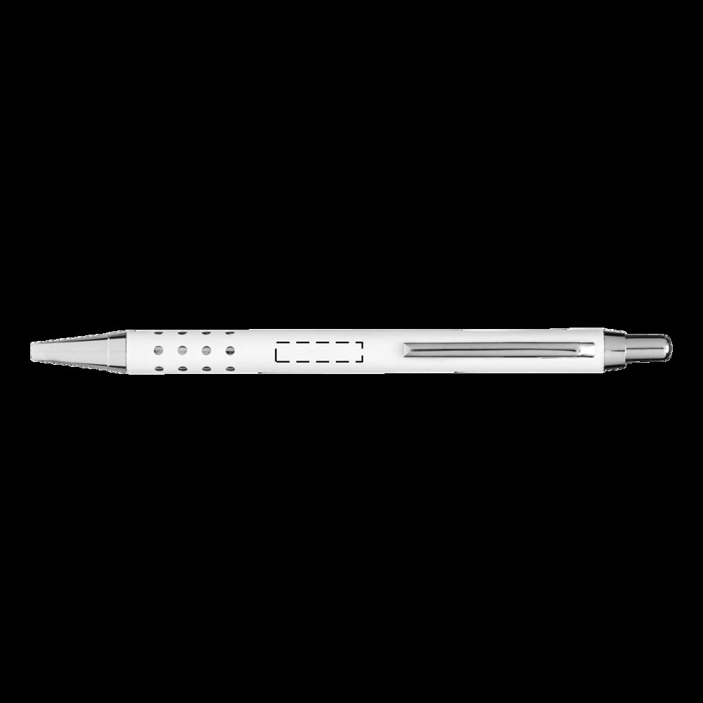 BUKAREST - Aluminium balpen — drukvlak onder de clip