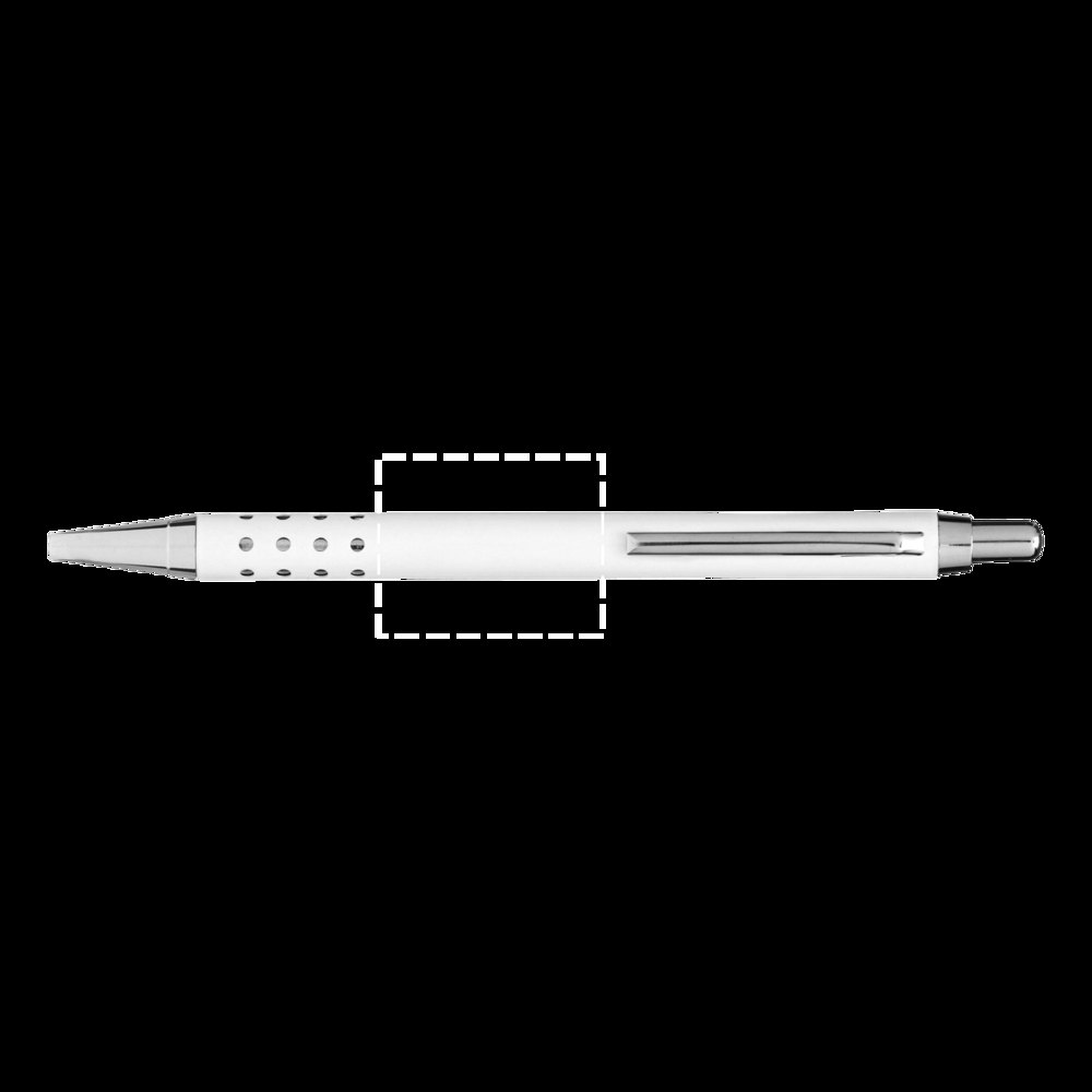 BUKAREST - Aluminium balpen — drukvlak opposite de clip