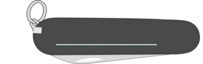 Victorinox Zakmes Bantam — drukvlak achterzijde