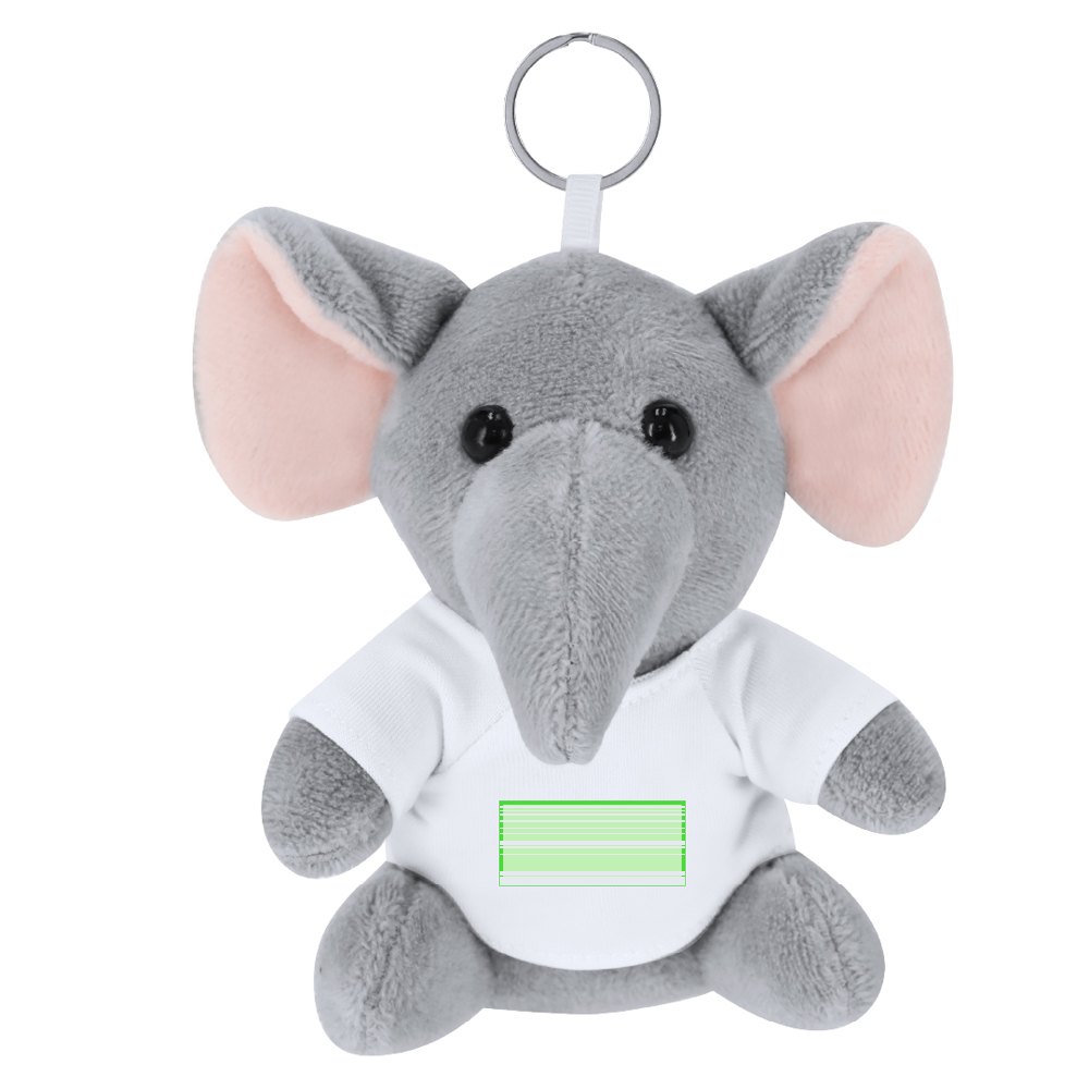 Sleutelhanger Teddybeer Gunnin — drukvlak op het t-shirt
