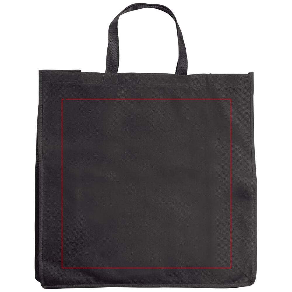 Draagtas non woven 75g/m² — drukvlak groot op voorzijde