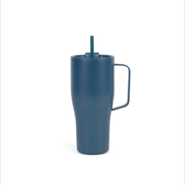 VINGA Eos voyager RCS recycled RVS 800 ML — drukvlak artikel voorzijde boven