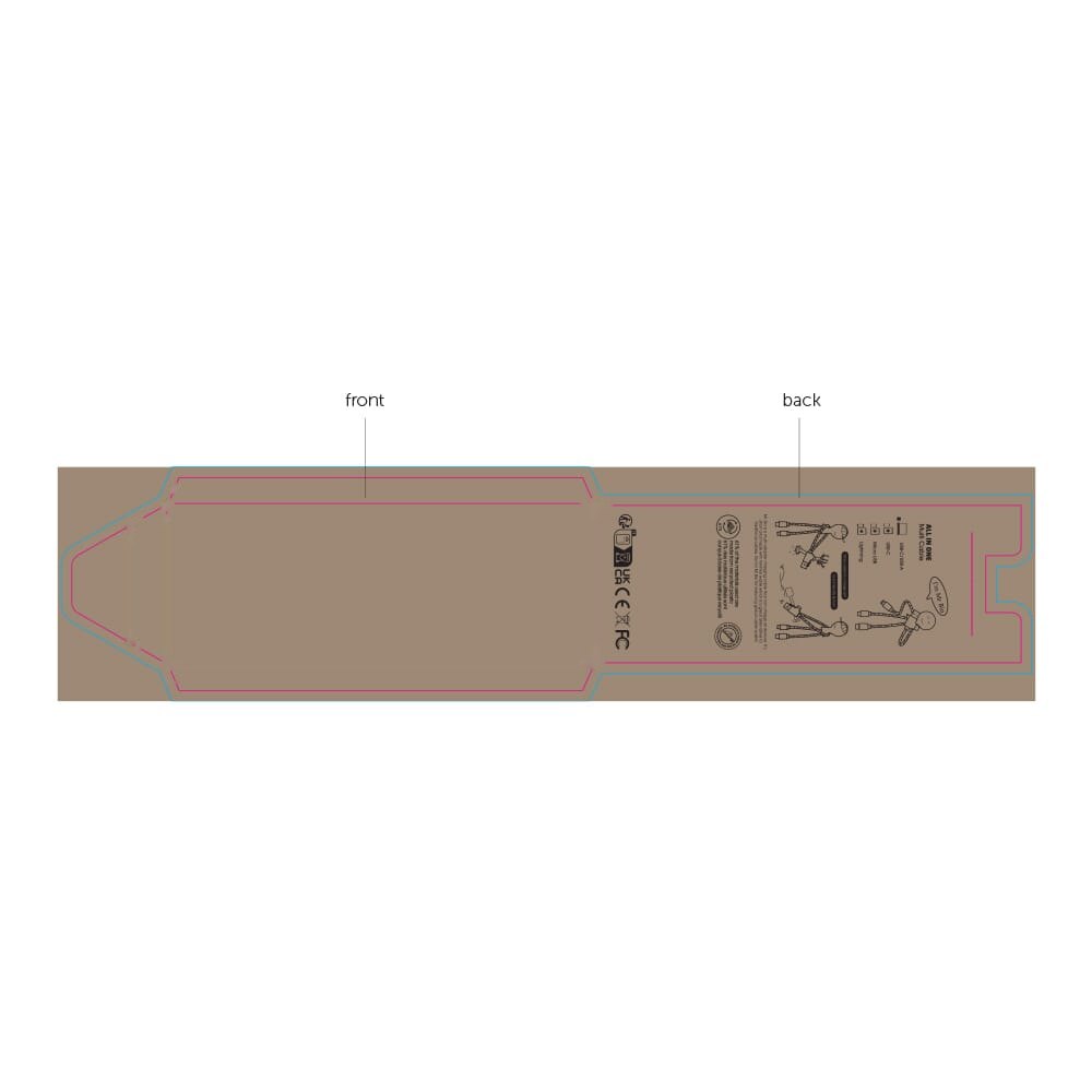 Custommade envelop 75x200mm — drukvlak rondom